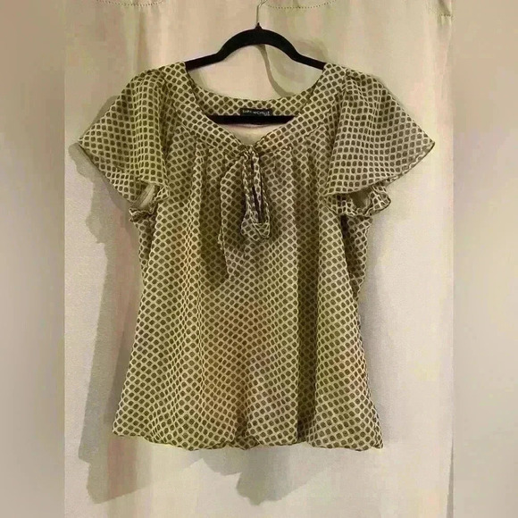 Women’s Tan Sara Michelle Blouse - Picture 1 of 5